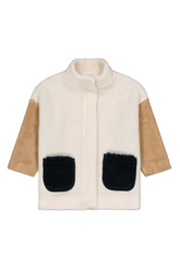 Veste bear tricolore beige