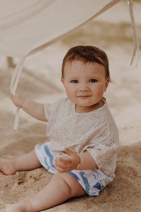 T-shirt bébé manches courtes sand